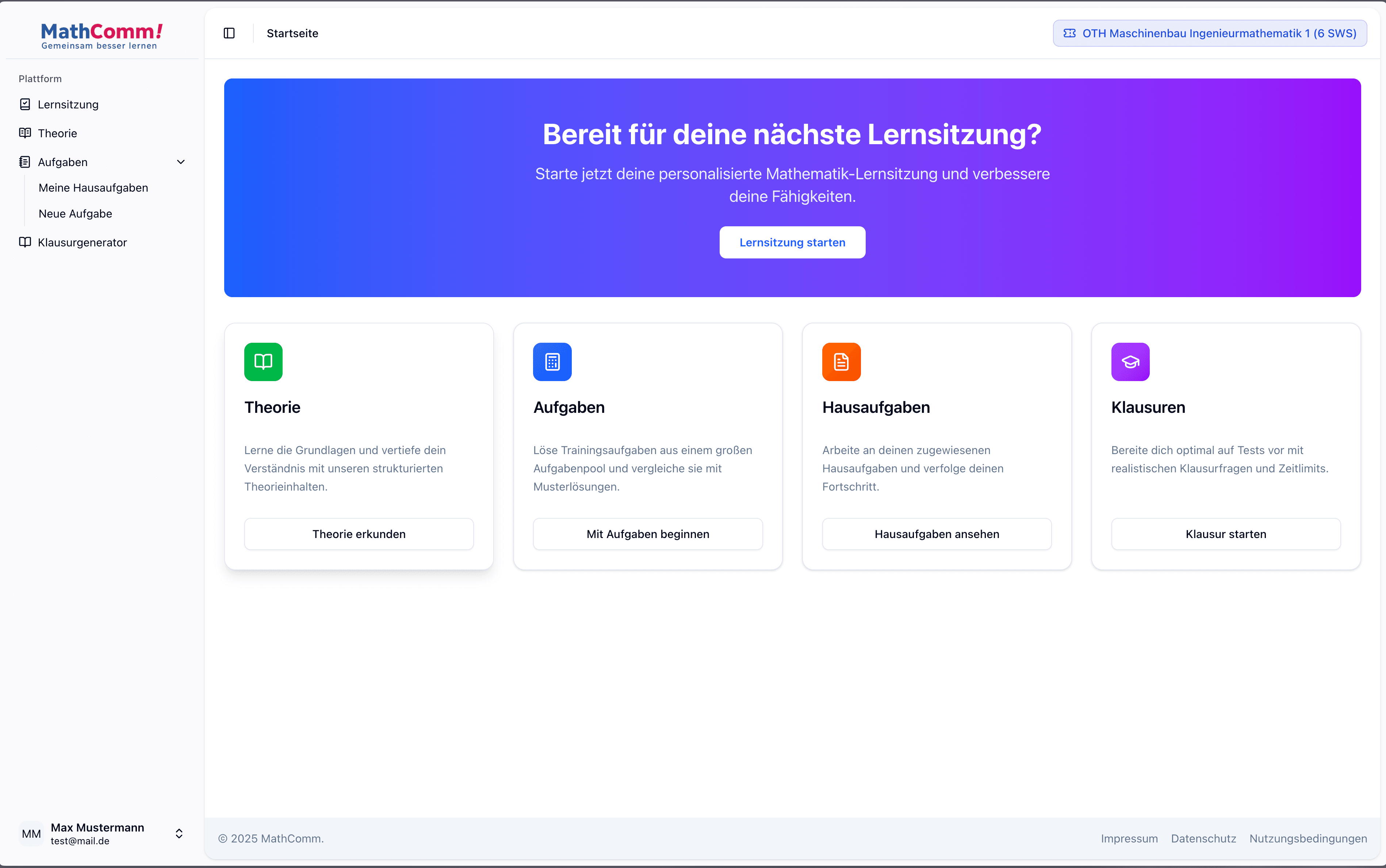MathComm Application on Laptop